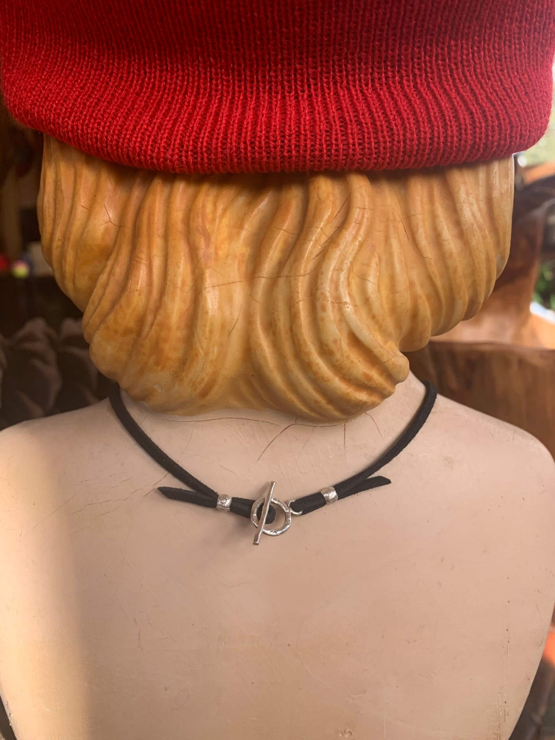 Disc Golf Basket Choker on Leather (008) - Image 3