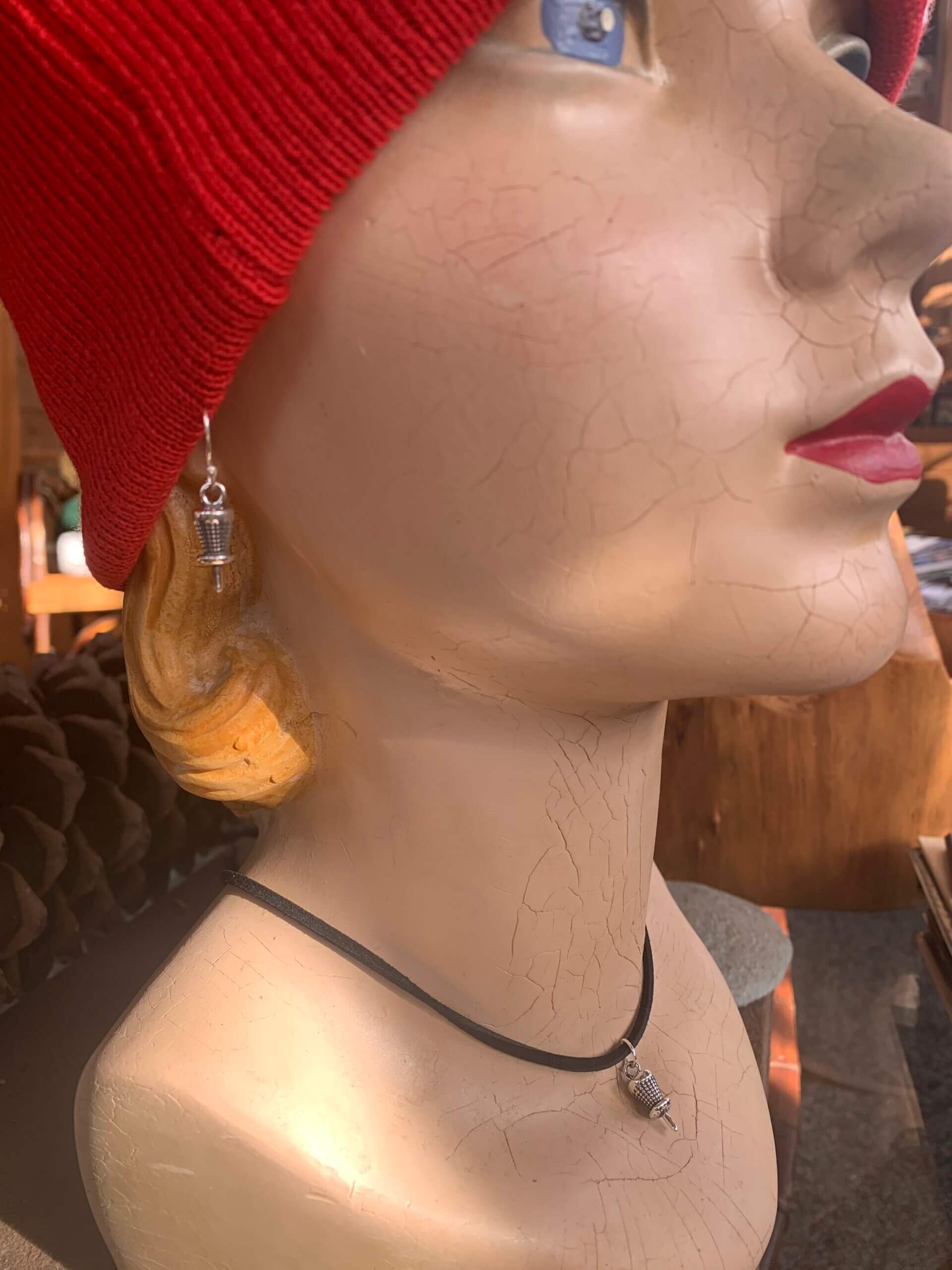 Disc Golf Basket Choker on Leather (008) - Image 2