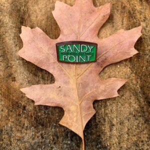 Sandy Point Green Logo Pin