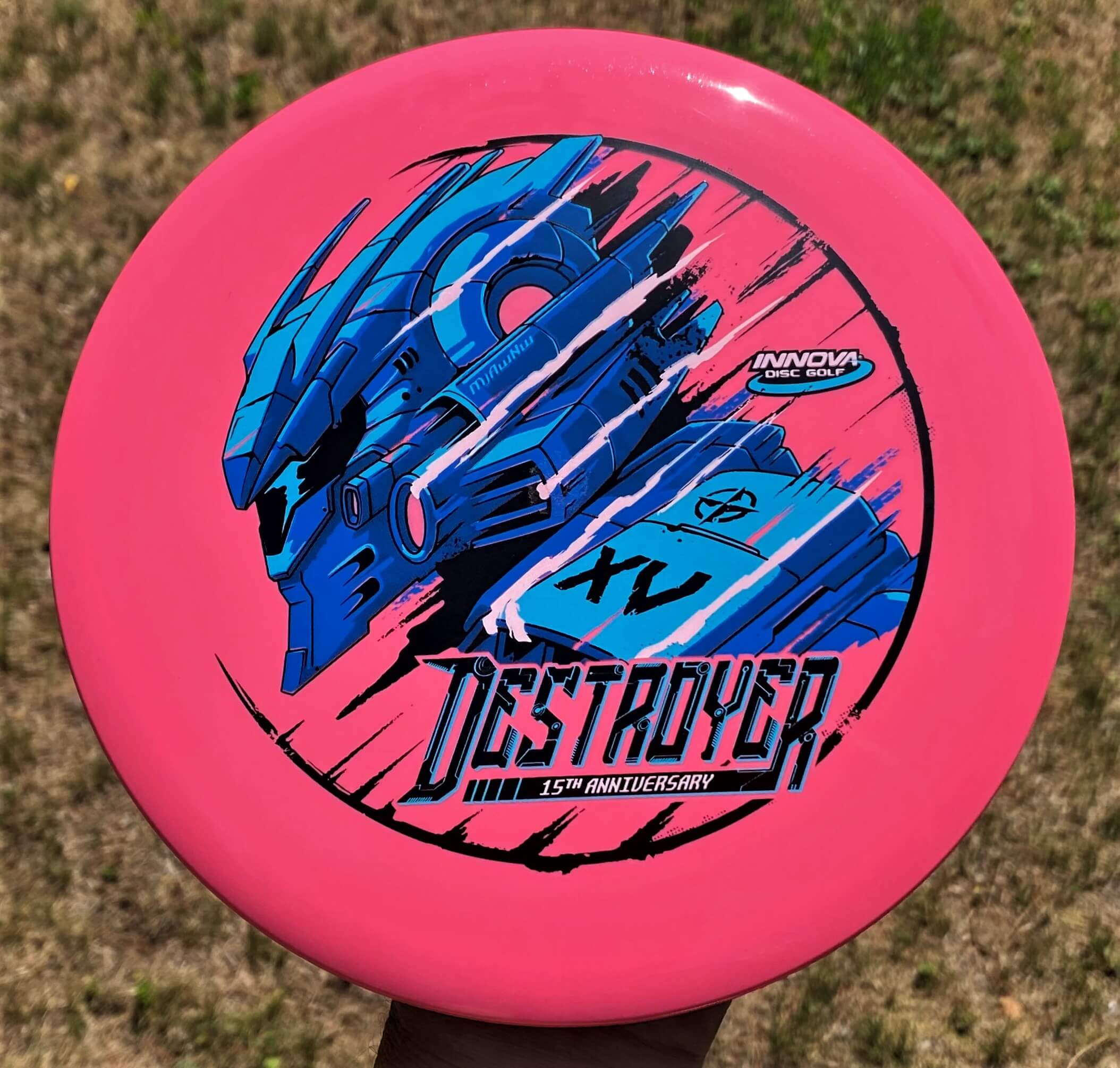 Friend of my decided to order custom stamp Destroyer with this anime  picture on it  rdiscgolf