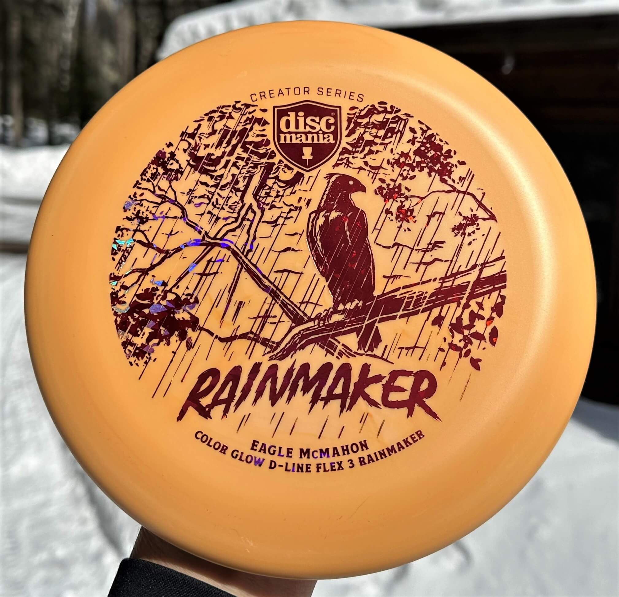 2023 Eagle McMahon COLOR GLOW D-Line RAINMAKER (Flex 3) -- 173 grams (5215-1)