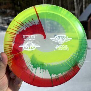 I-DYED CHAMPION GORGON w/2 Innova Air Force stamps -- 170 grams (3602)