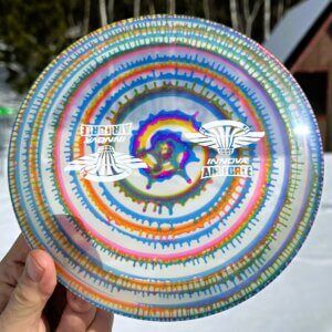 I-DYED CHAMPION GORGON w/2 Innova Air Force stamps -- 173-5 grams (3650)