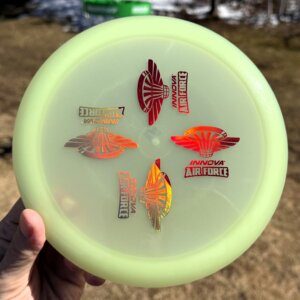 Proto Glow Champion MAMBA w/4 Innova Air Force stamps -- 162 grams (6879)