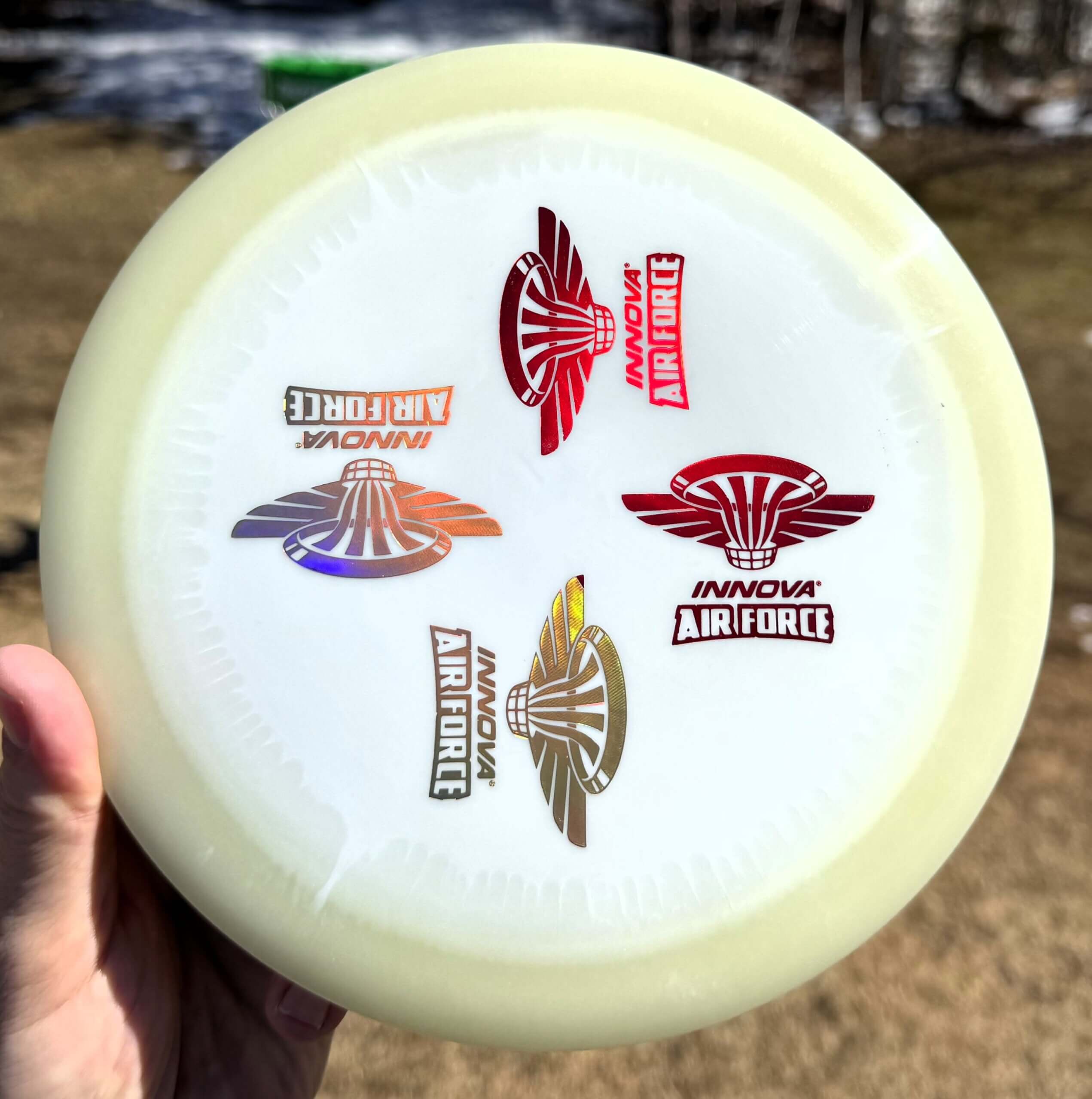 Proto GLOW Halo Star Destroyer w/4 Innova Air Force stamp -- 173-5 grams (6889)