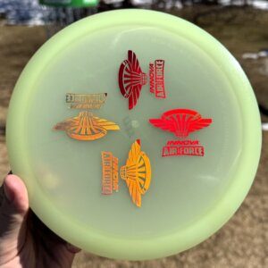 Proto Glow Champion EAGLE-X w/4 Innova Air Force stamps -- 173-5 grams (6895)