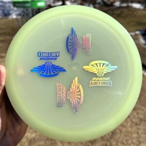 Proto Glow Champion EAGLE-X w/4 Innova Air Force stamps -- 173-5 grams (6896)