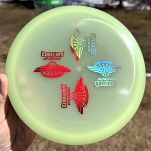 Proto Glow Champion EAGLE-X w/4 Innova Air Force stamps -- 173-5 grams (6899)
