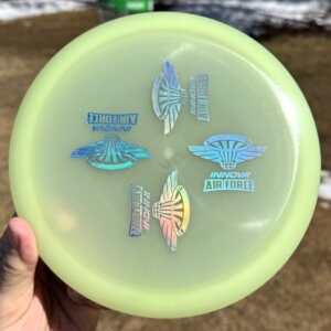 Proto Glow Champion EAGLE-X w/4 Innova Air Force stamps -- 173-5 grams (6902)