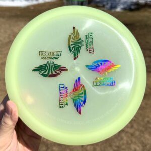Proto Glow Champion EAGLE-X w/4 Innova Air Force stamps -- 173-5 grams (6903)