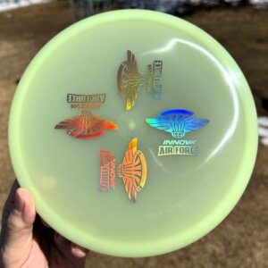Proto Glow Champion STINGRAY w/4 Innova Air Force stamps -- 176 grams (6904)