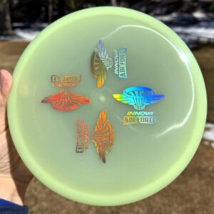 Proto Glow Champion STINGRAY w/4 Innova Air Force stamps -- 175 grams (6907)
